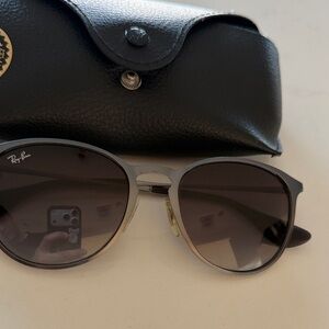 Ray-Ban Gray Sunglasses with Black Case